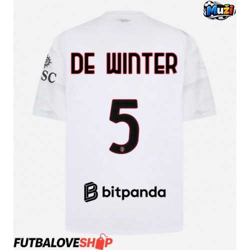 Dres AC Milan Koni De Winter #5 Preč 2026-27 Krátky Rukáv